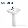 ceramic handle basin hairdressing single hole